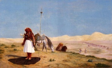イスラム教 Painting - 砂漠の祈り アラブ人 ジャン・レオン・ジェローム・イスラム